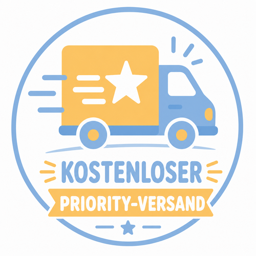KOSTENLOSER UND PRIORITÄTSVERSAND